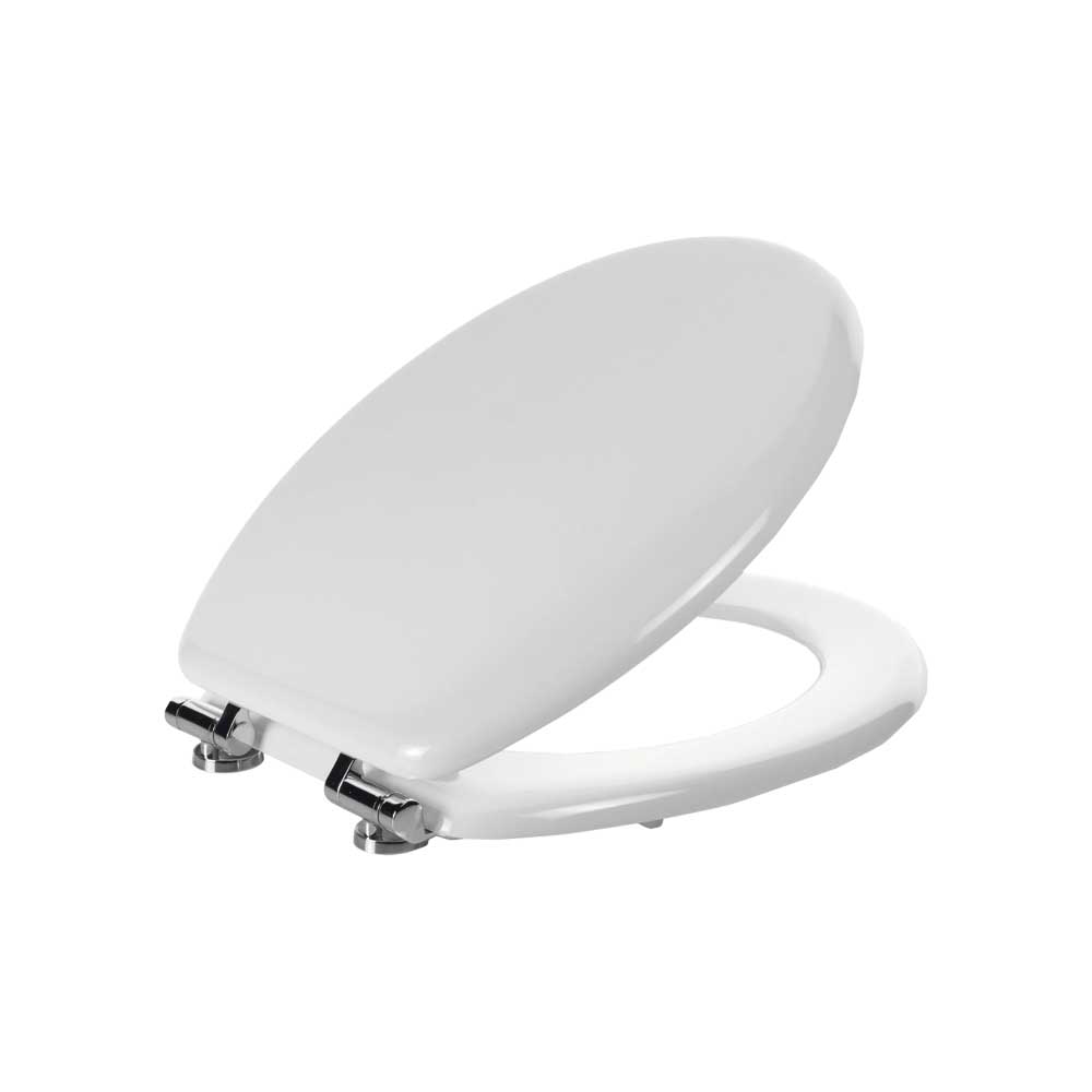 Sedile laccato Corniola universale bianco chiusura rallentata — GEDY