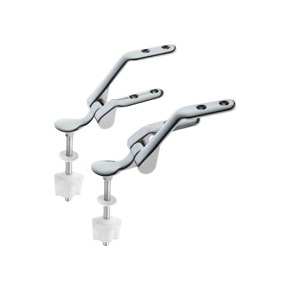 Coppia di cerniere per sedile WC conca Mod.g cromo - versione g