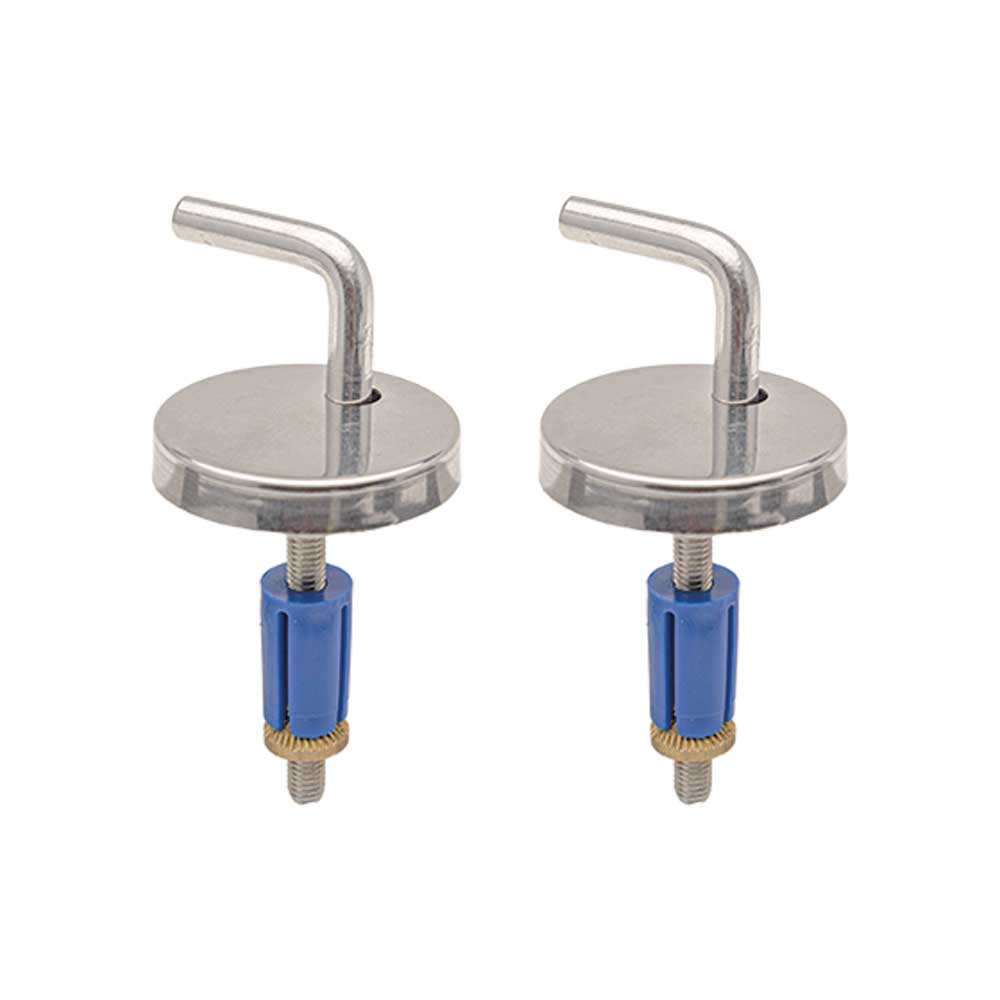Coppia di cerniere regolabile dm 45 in acciaio mod. S12 con tassello