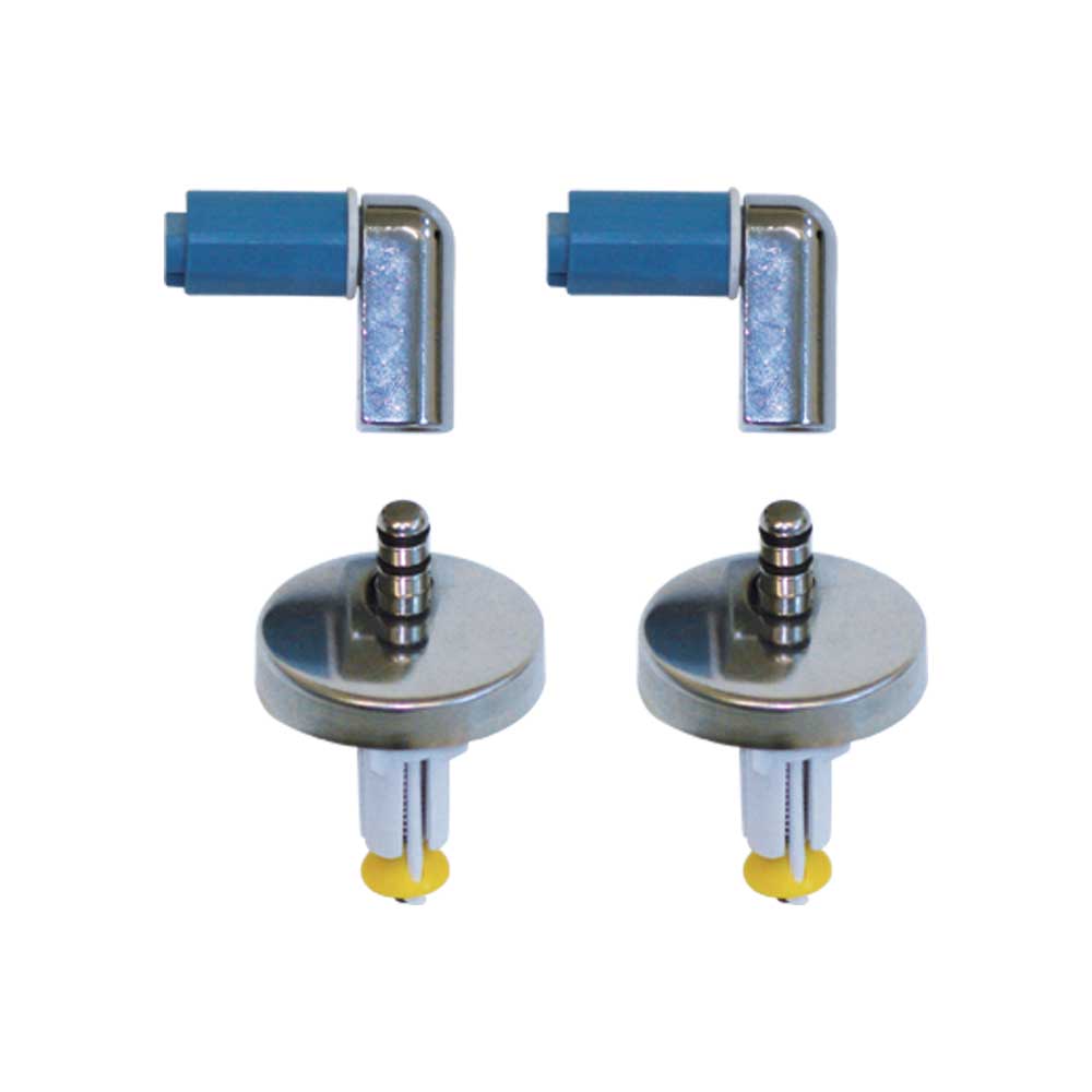 Coppia di cerniere regolabile dm 45 chiusura rallentata mod. S18 con tassello