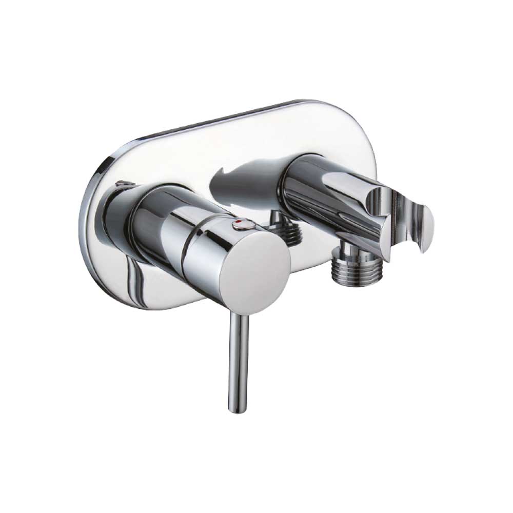 Miscelatore incasso tondo con supporto laterale cromo - 1/2" m