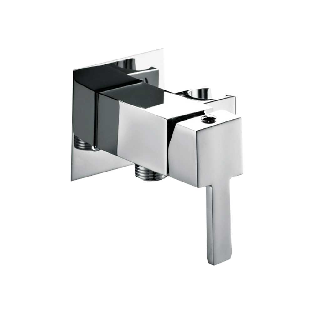 Miscelatore incasso quadrato con supporto integrato cromo - 1/2" m