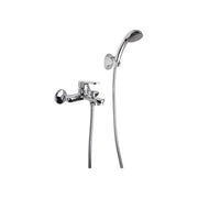 Miscelatore vasca esterno Prius cromo + set doccia — Fromac