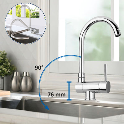 Miscelatore lavello monoforo sottofinestra stick cromo — Paffoni