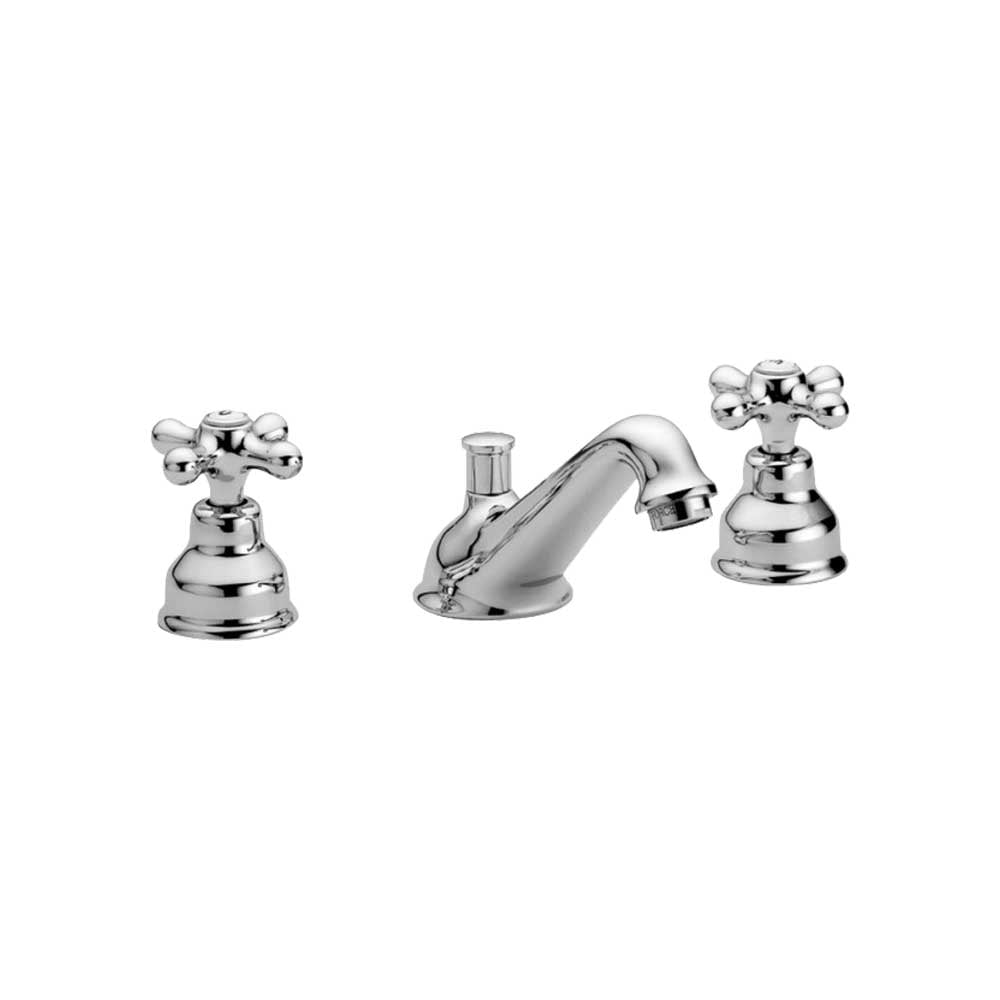 Batteria lavabo bocca retrò iris cromo + piletta 1"1/4 — Paffoni