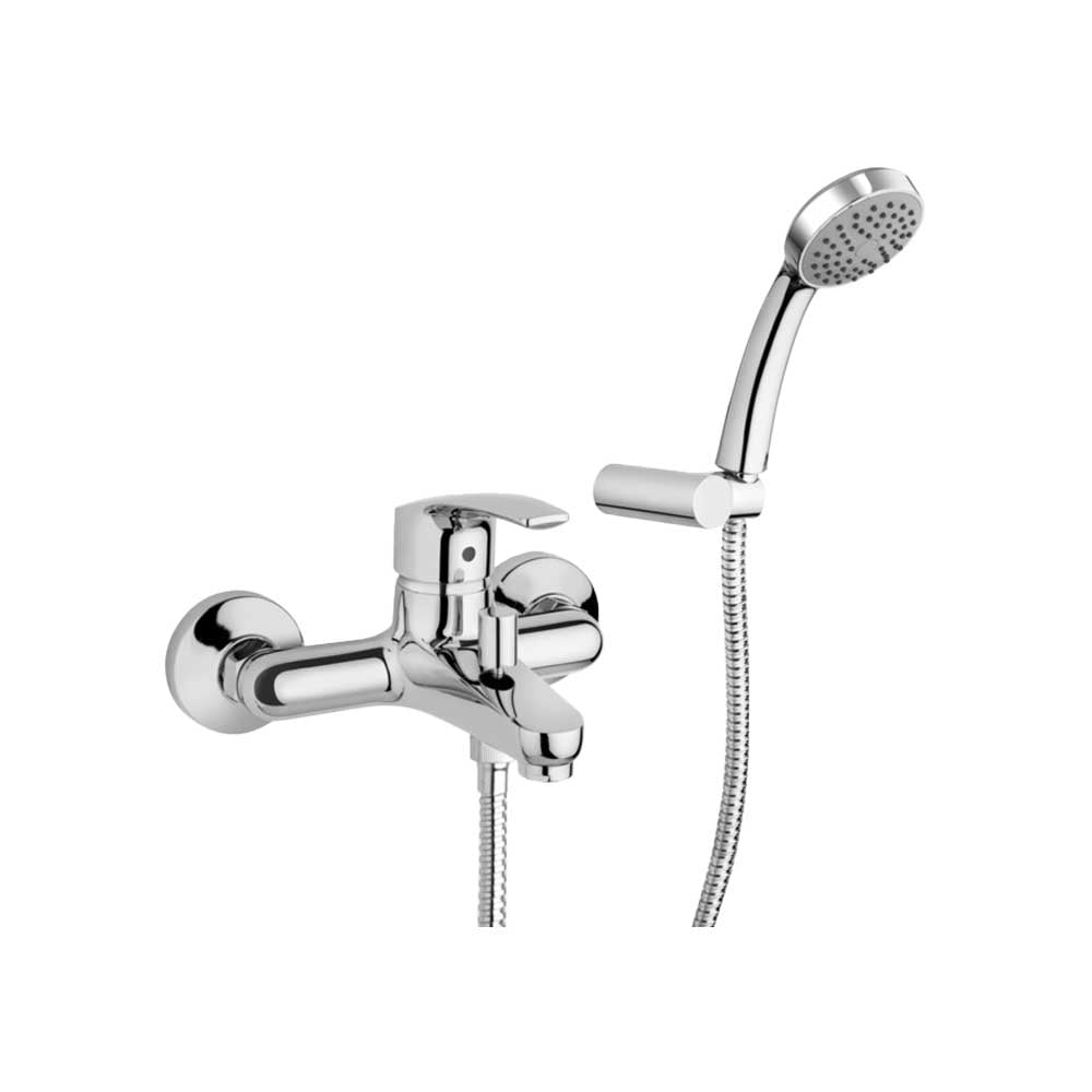 Miscelatore vasca new BERRY" cromo + set doccia — Paini