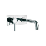 Miscelatore lavabo new DISCO" bocca a muro cromo + piletta 1"1/4 — Paini