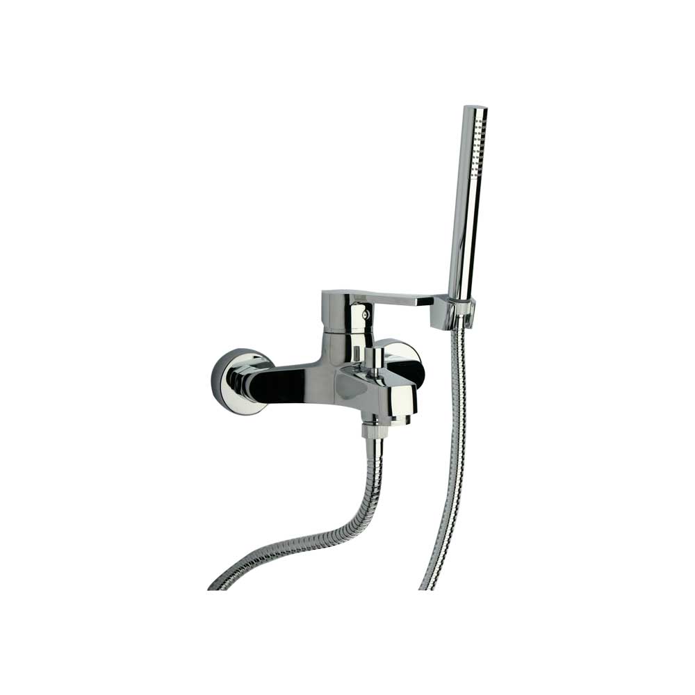 Miscelatore vasca esterno le MANS" cromo + set doccia — Paini