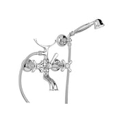 Gruppo vasca esterno Liberty cromo + set doccia orientabile — Paini