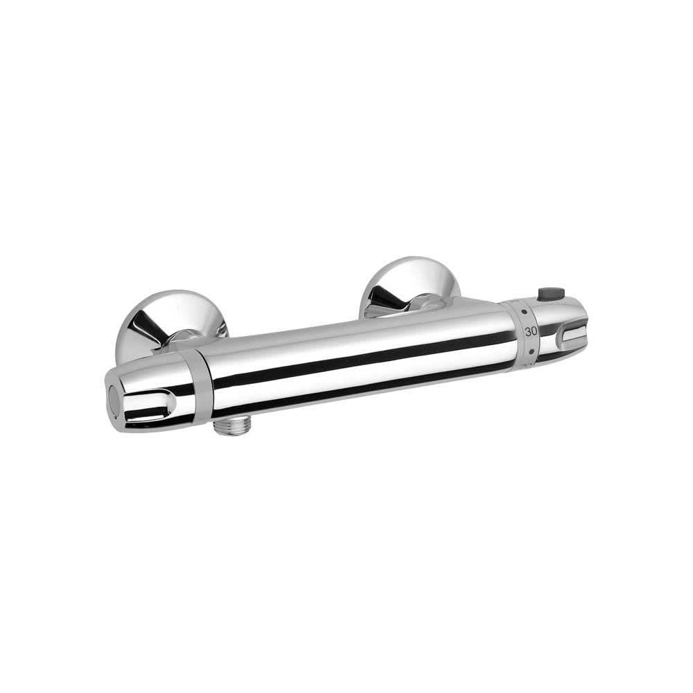 Miscelatore doccia esterno termostatico 2t cromo — Paini