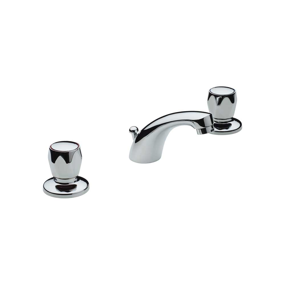 Batteria lavabo tradizionale a tre fori cromo + piletta 1"1/4 — Fromac