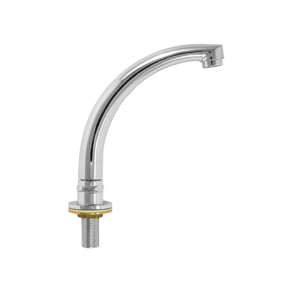 Bocca di erogazione a snodo per rubinetto a pedale 1/2" - H.160 mm