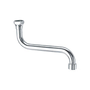 Canna a S universale per miscelatore lavello con attacco sotto Ø 18x200 mm