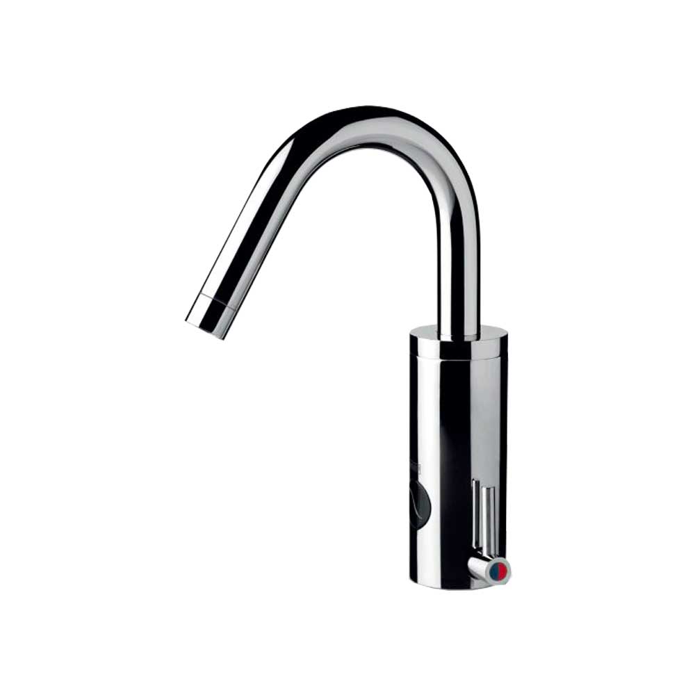 Miscelatore a fotocellula per lavabo con canna alta arco plus batteria 6V — DMP