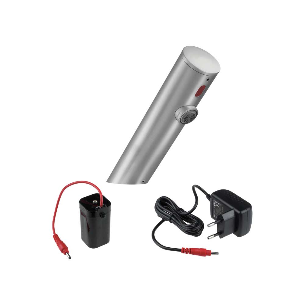 Rubinetto elettronico a fotocellula per lavabo in acciaio spazzolato batterie 4x1,5V aa — MCM