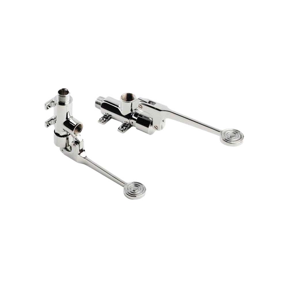 Rubinetto monoacqua temporizzato a pedale installazione universale 1/2" — MCM