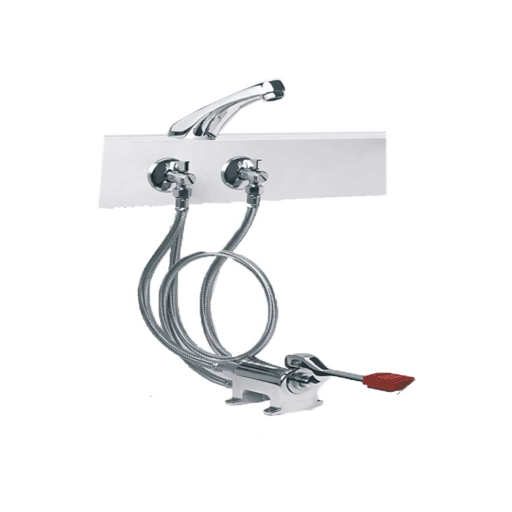 Kit completo miscelatore a pedale con bocca di erogazione modello Y 1 pedale — Idral