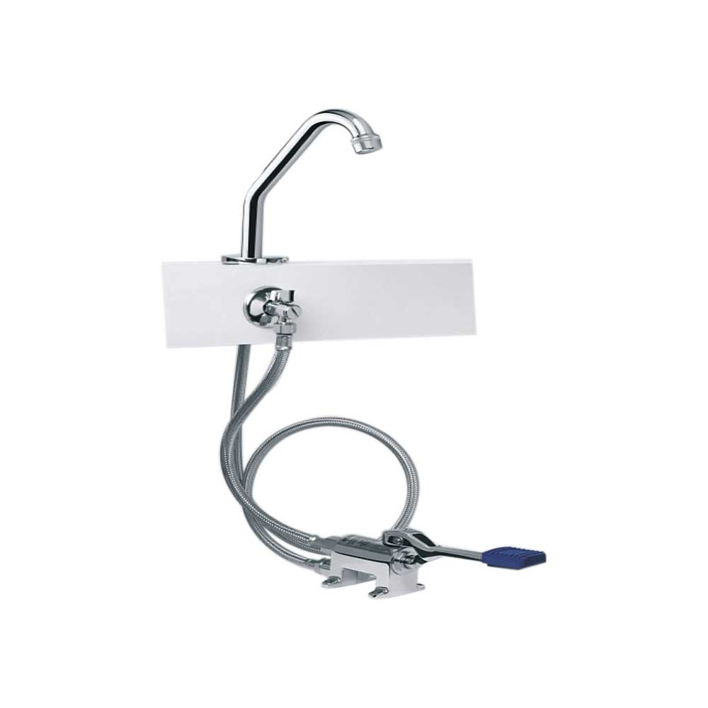 Kit completo rubinetto a pedale con bocca di erogazione modello U 1 pedale — Idral