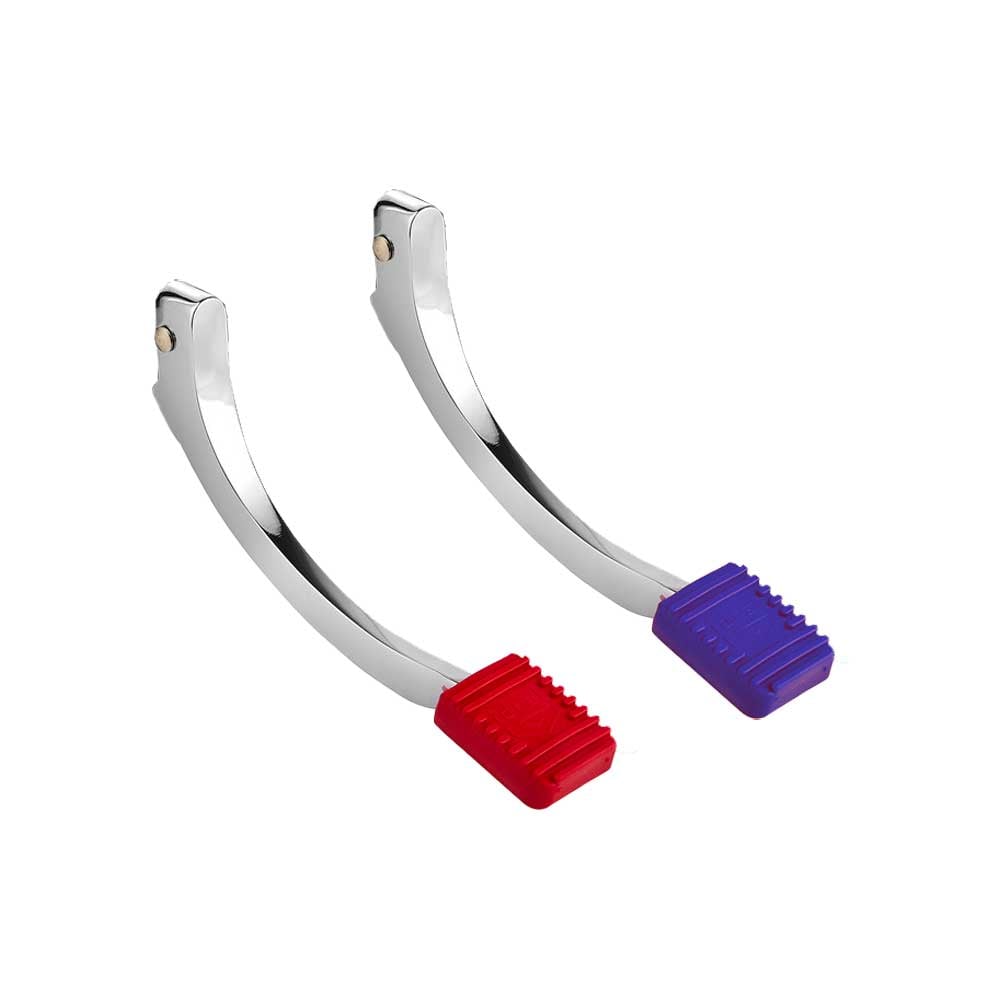 Leva a pedale per installazione a parete con copripedale rosso — Idral