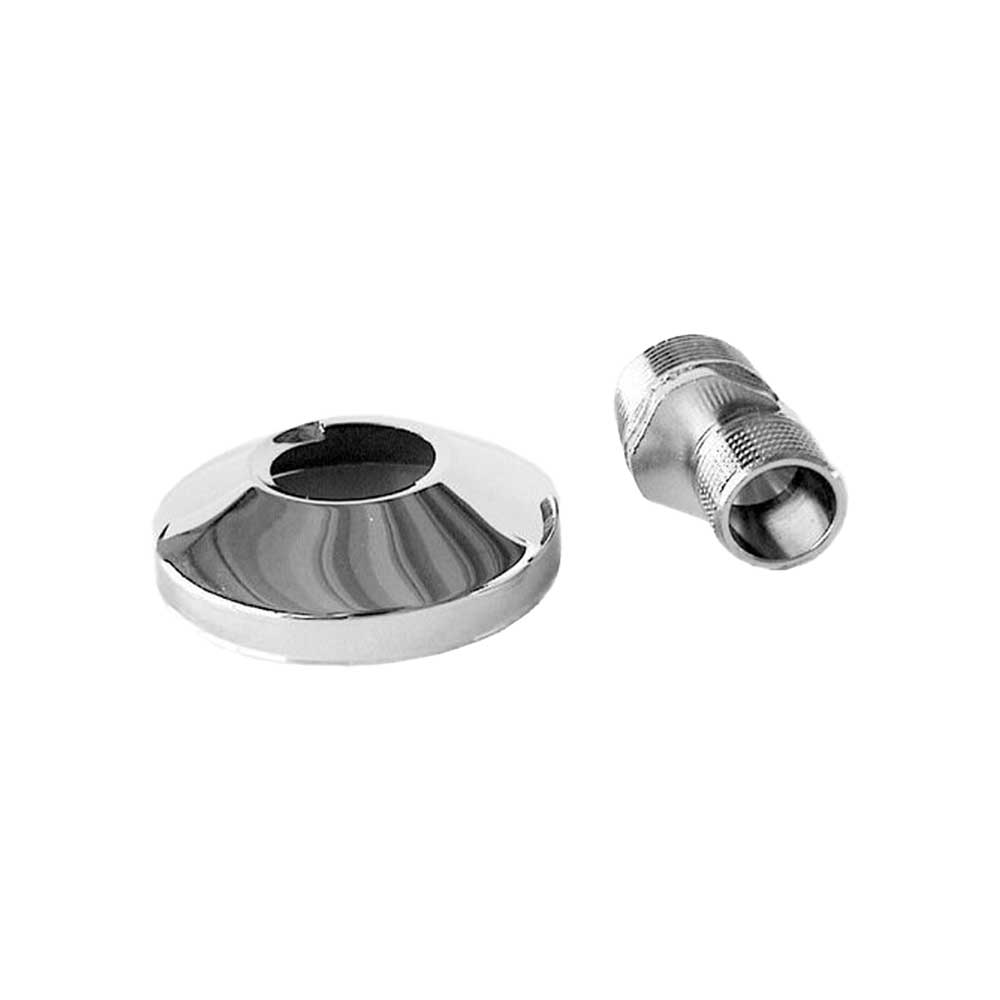 Eccentrico con rosone cromato 1/2"x3/4"