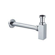 Sifone d'arredo quadro per lavabo Lusso cromato Ø32 x 250 mm -1"1/4