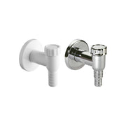 Valvola esterna orientabile per attacco lavatrice o lavastoviglie bianco Ø32 mm — MADE IN Italy