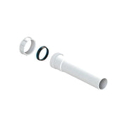 Prolunga universale con ghiera e guarnizione 1"1/2 x Ø40 - H.200 mm — L.B. Plast