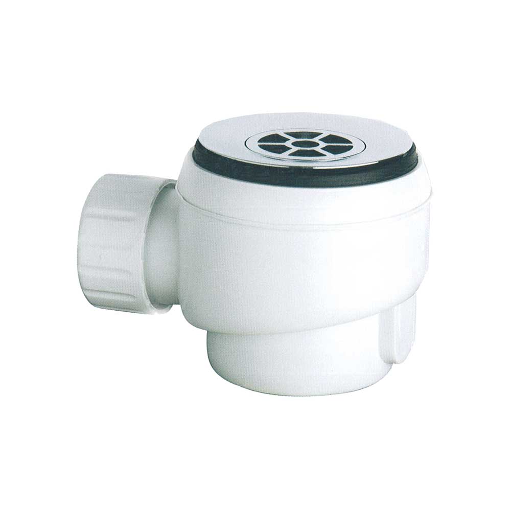 Piletta sifonata per piatto doccia foro Ø60 Naos 1"1/2 x Ø80 mm — OMP