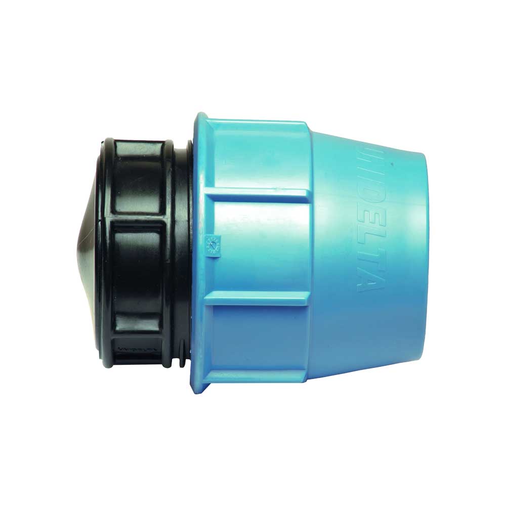 Tappo di fine linea a compressione per tubo polietilene Unidelta Ø16 - PN16