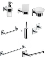 Set da 8 accessori a muro GEDY linea Fuji cromato