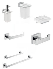 Set da 7 accessori a muro GEDY linea Atena cromato
