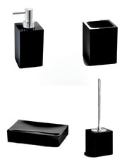 Set da 4 accessori d' appoggio GEDY linea Sofia nero matt