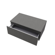 Cassetto da bagno sospeso da 80 cm colore lino