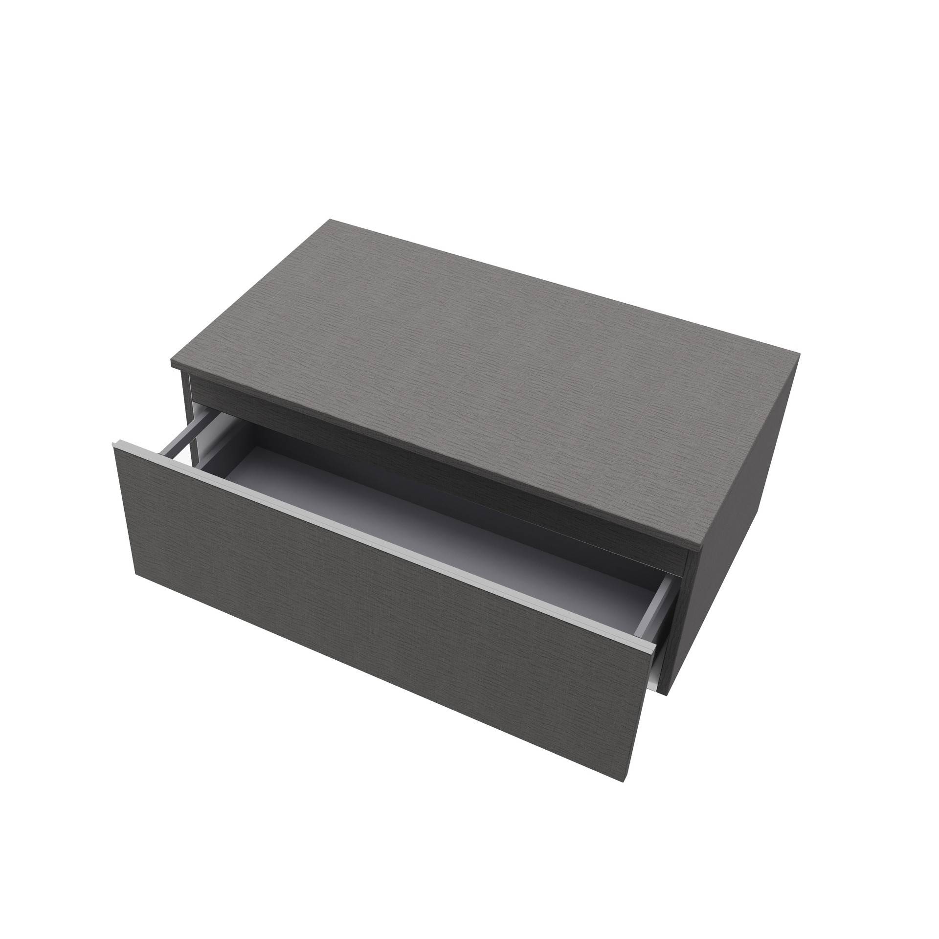 Cassetto da bagno sospeso da 80 cm colore lino