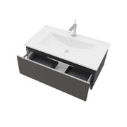 Mobile da bagno sospeso da 81cm colore lino