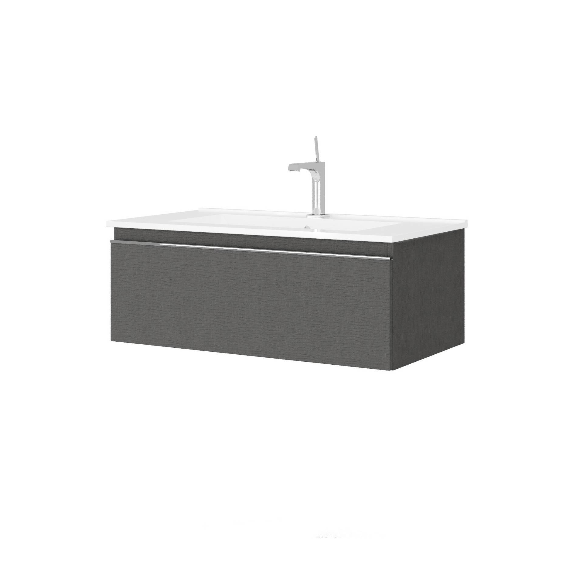 Mobile da bagno sospeso da 81cm colore lino