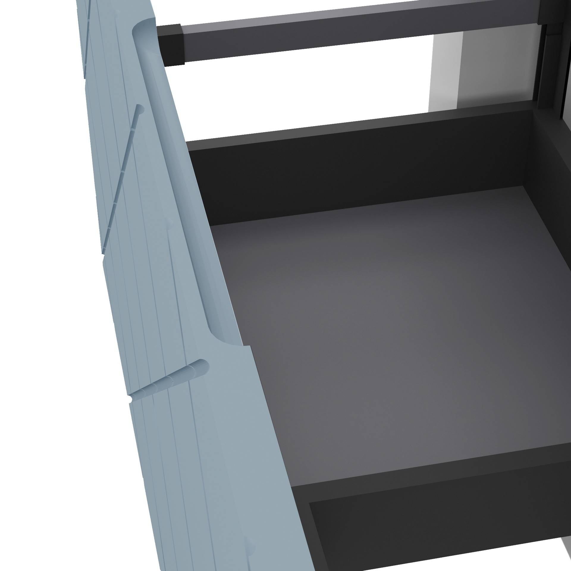 Mobile da bagno sospeso da 81cm colore blu pastello