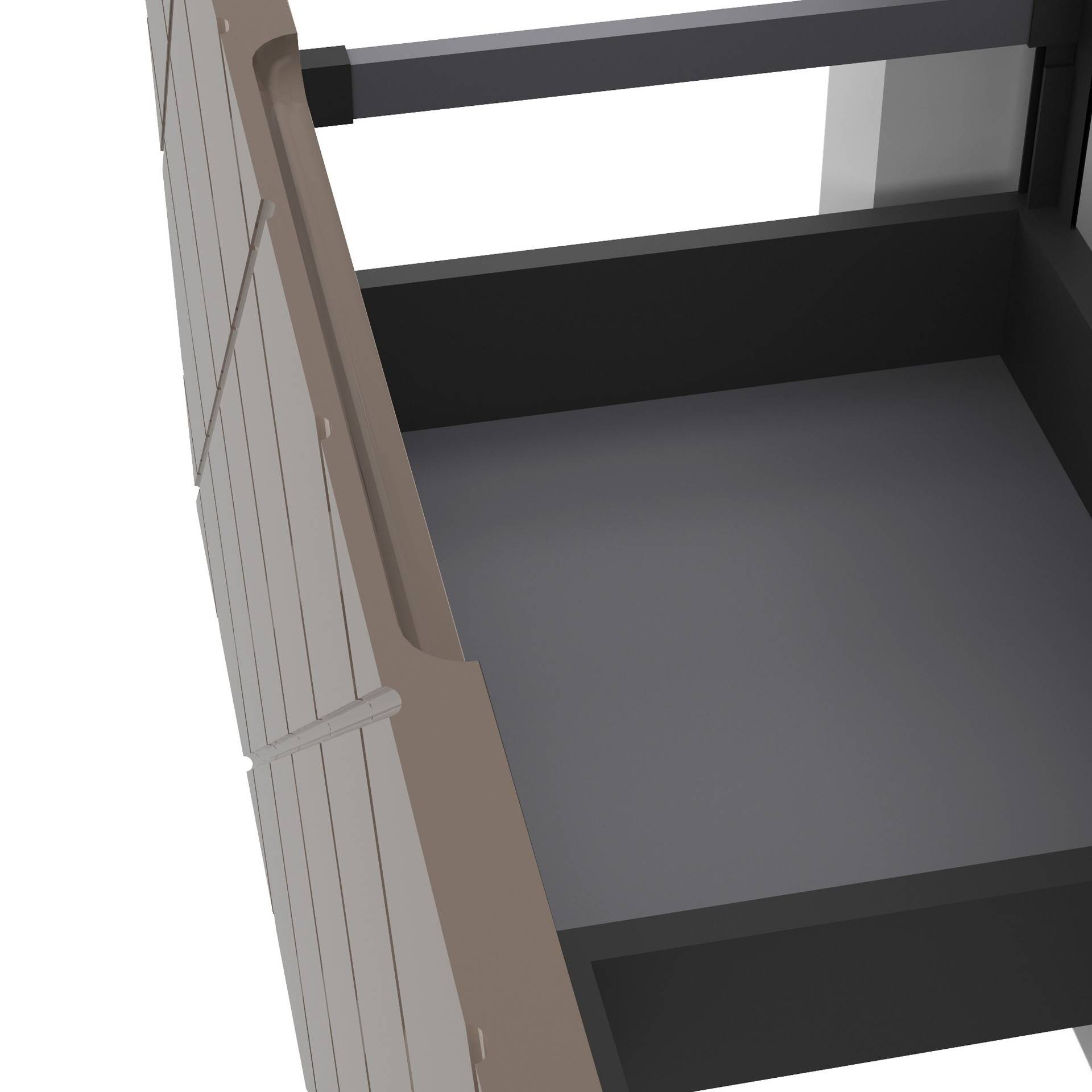 Mobile da bagno sospeso da 81cm colore cappuccino lucido