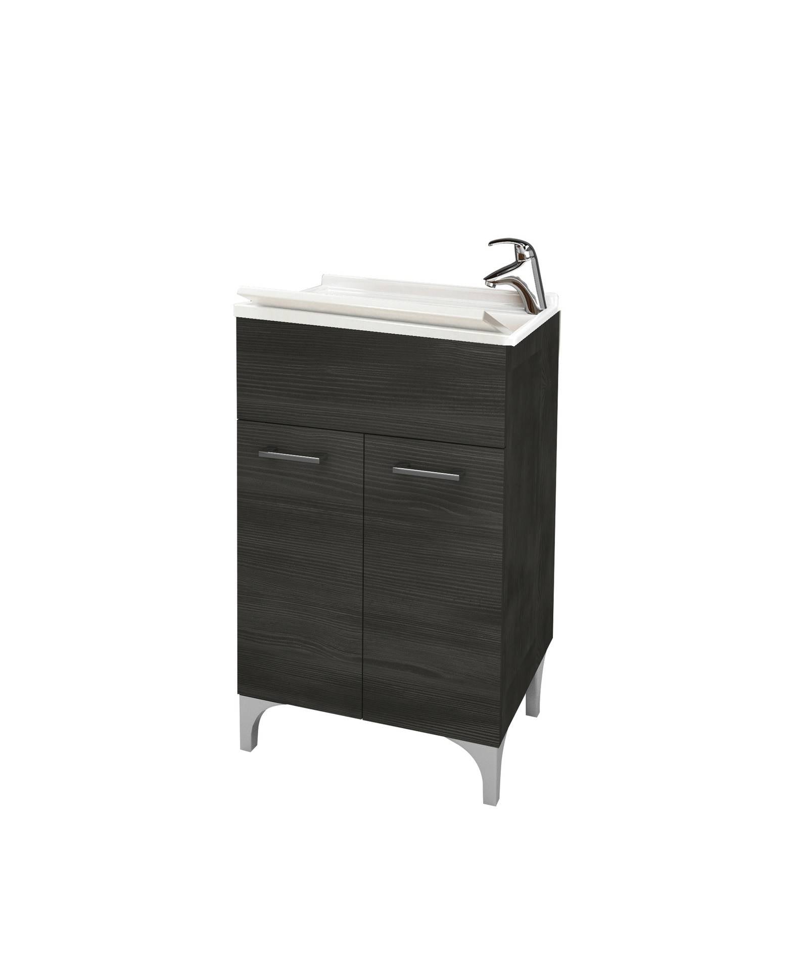 Lavatoio 2 ante da cm 50x50 colore rovere scuro