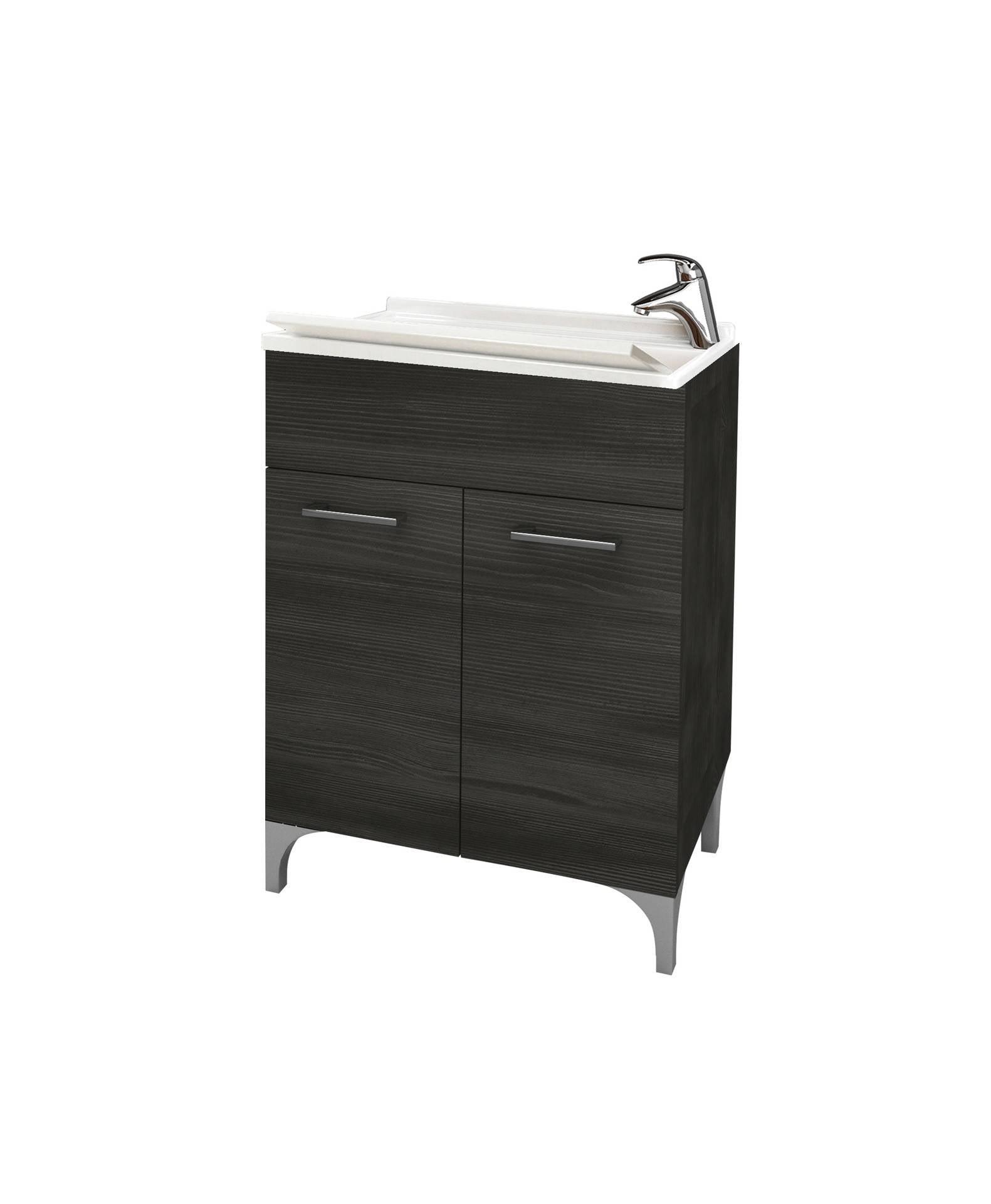 Lavatoio 2 ante da cm 60x50 colore rovere scuro