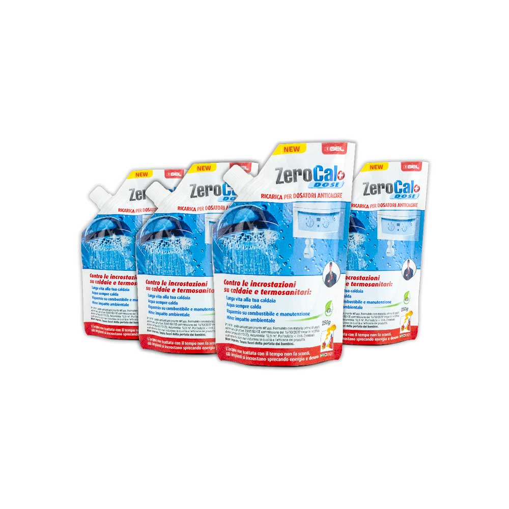 Ricariche anticalcare in flaconi zerocal+ dose 250 ml x 4 — GEL