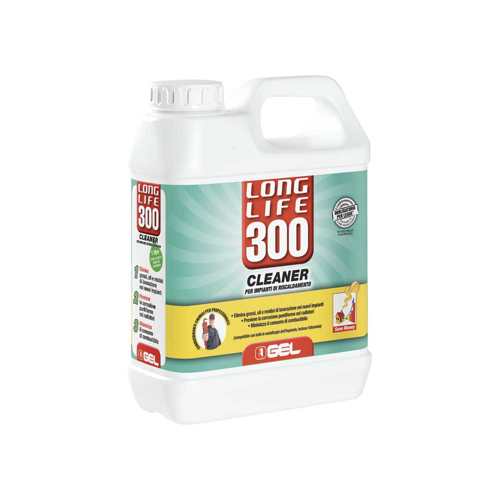Detergente per impianti termici long life 300" tanica 1 lt. — GEL