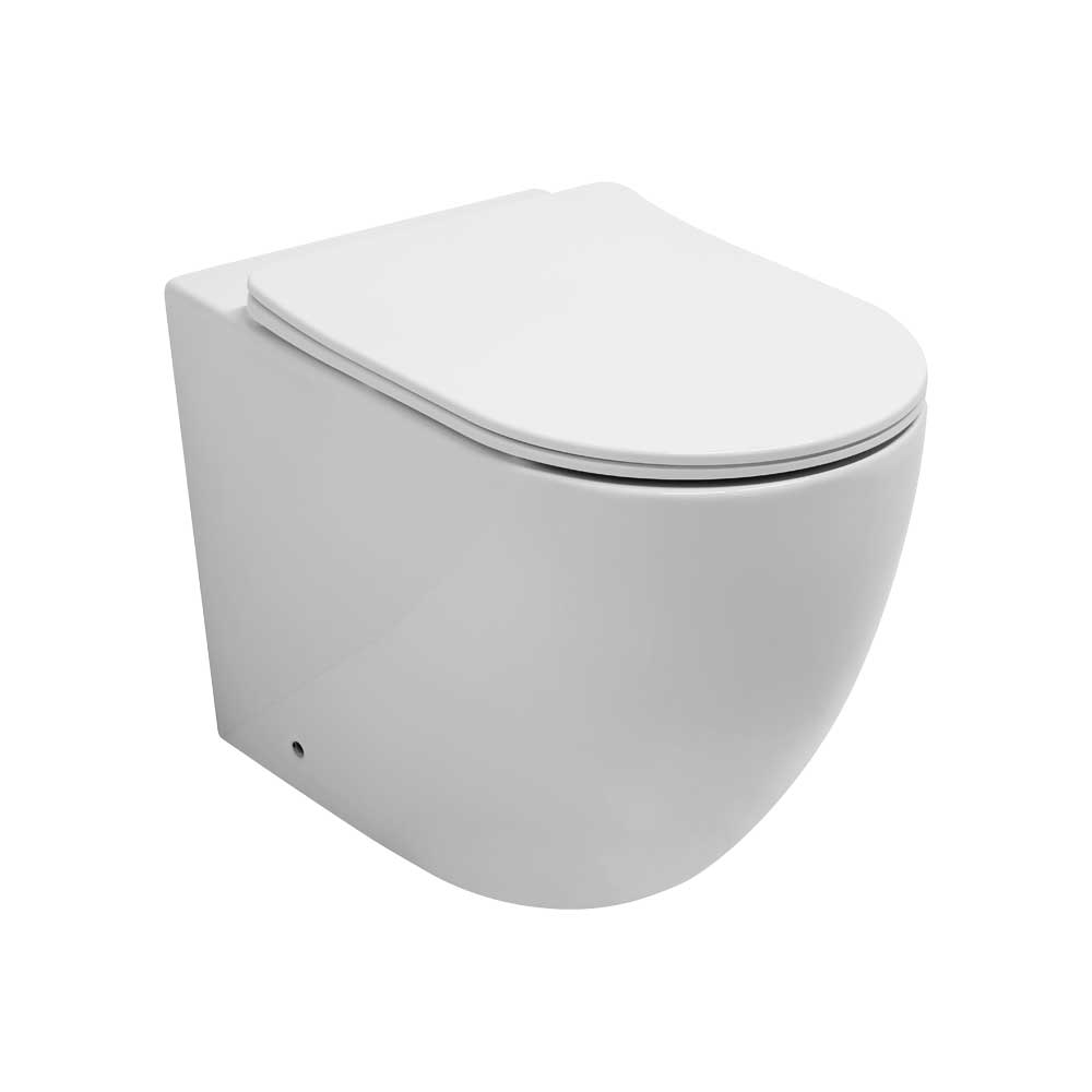 Vaso WC filo parete Kairos Rimfree Mood Ceramic bianco lucido