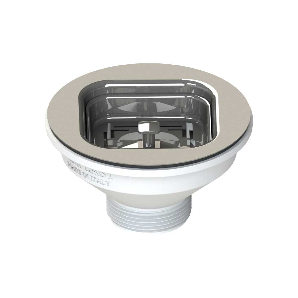 Piletta multi STYLE" per lavello cucina con foro Ø90 stp 1"1/2 x Ø114 mm — L.B. Plast