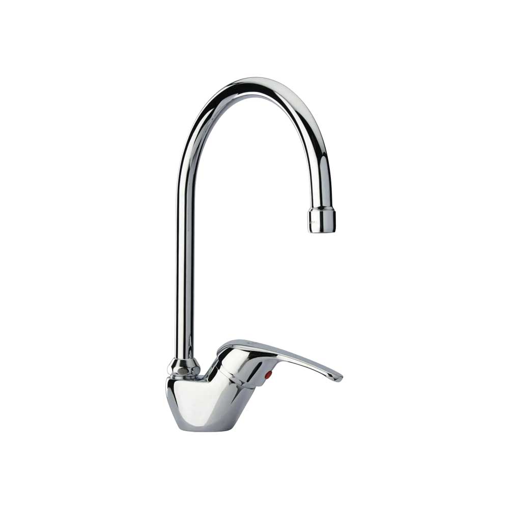 Miscelatore lavello cucina Lira a canna alta cromo — Aeffe Luxury