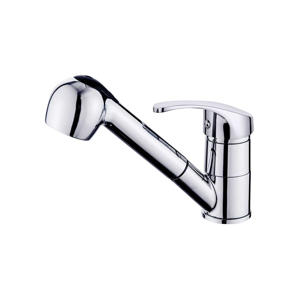 Miscelatore lavello cucina easy LIFE" con doccetta estraibile cromo — Aeffe Luxury