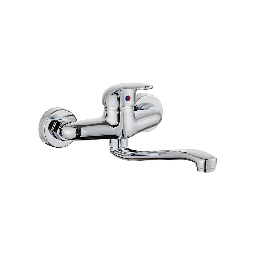 Miscelatore lavello cucina a parete life WALL" cromo — Aeffe Luxury