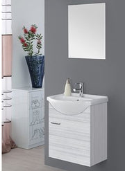 Composizione bagno sospesa Stella 55 cm colore grigio