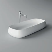 Lavabo da appoggio in ceramica 80 x 35 cm Serie NUR Alice ceramica