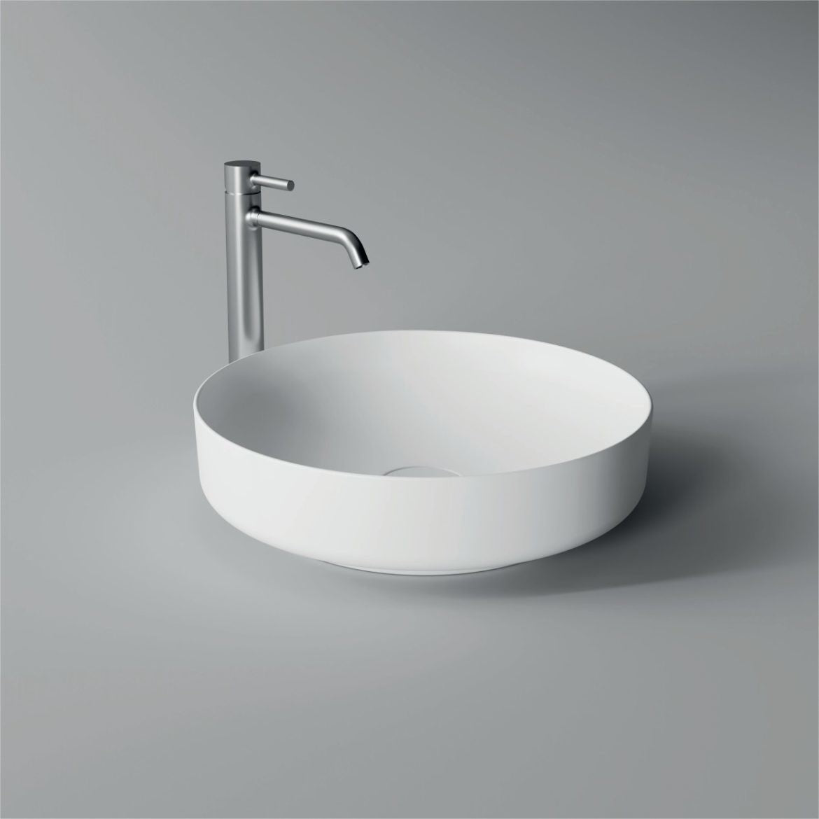 Lavabo da appoggio rotondo ø 45 cm linea FORM di Alice Ceramica